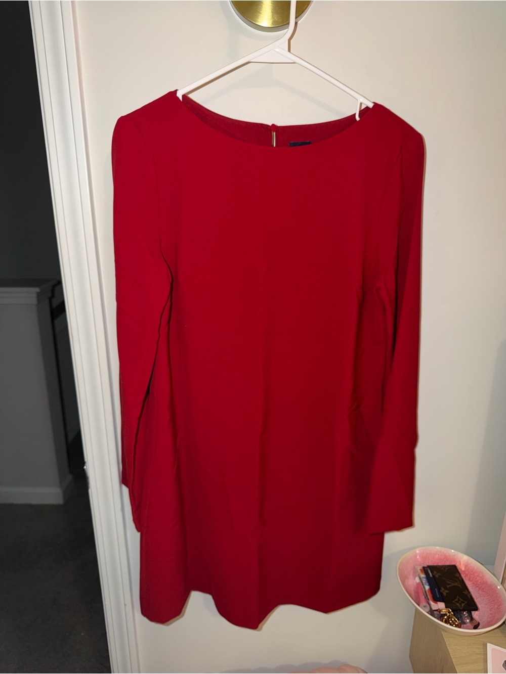 brand new GAP Red Long Sleeve Shift Dress